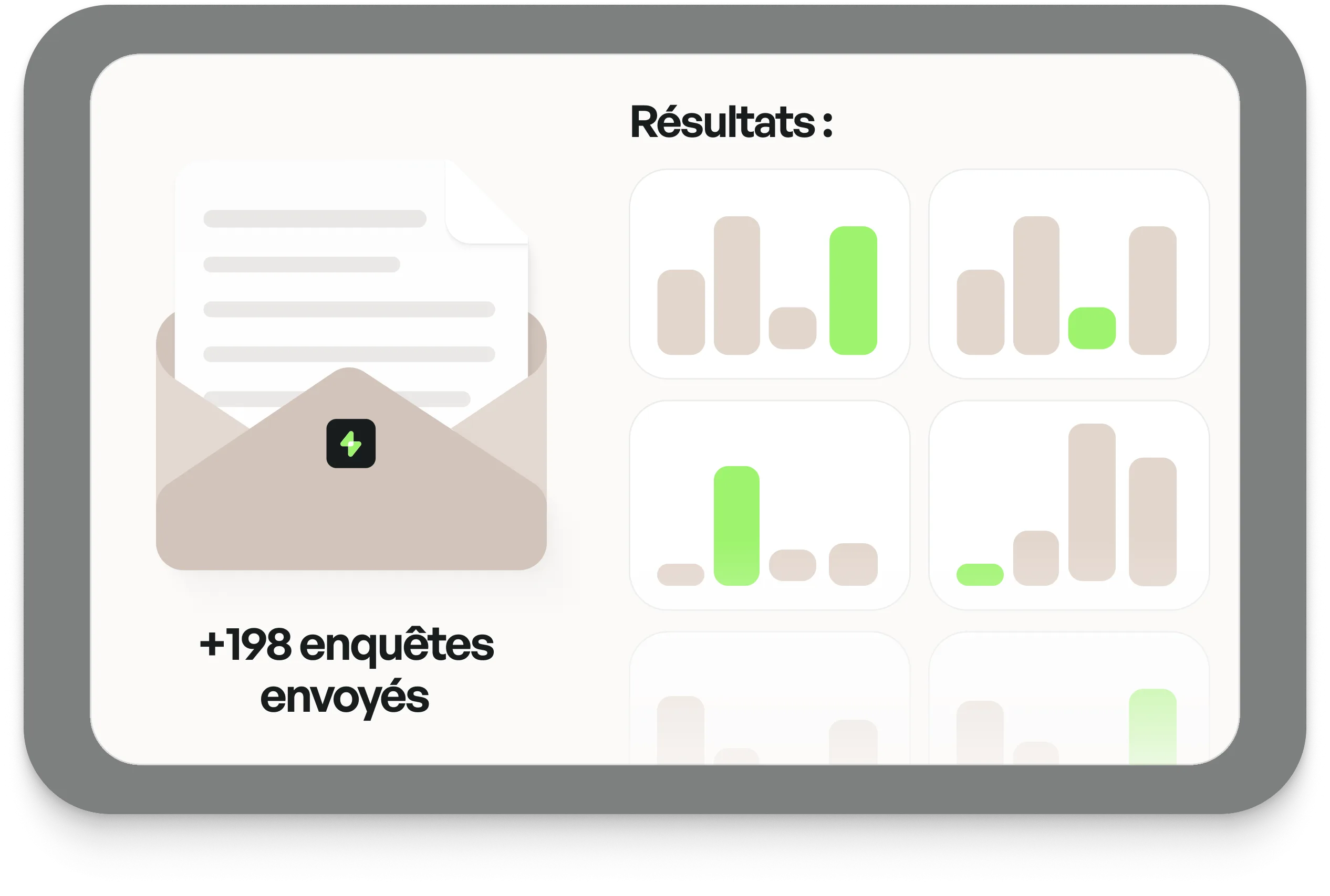 Enquêtes - Envoi et résultats des enquêtes